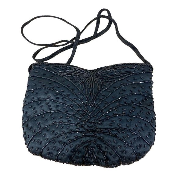 vintage beaded evening purse zipper